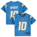 Preschool Los Angeles Chargers Justin Herbert Powder Blue Game Jersey