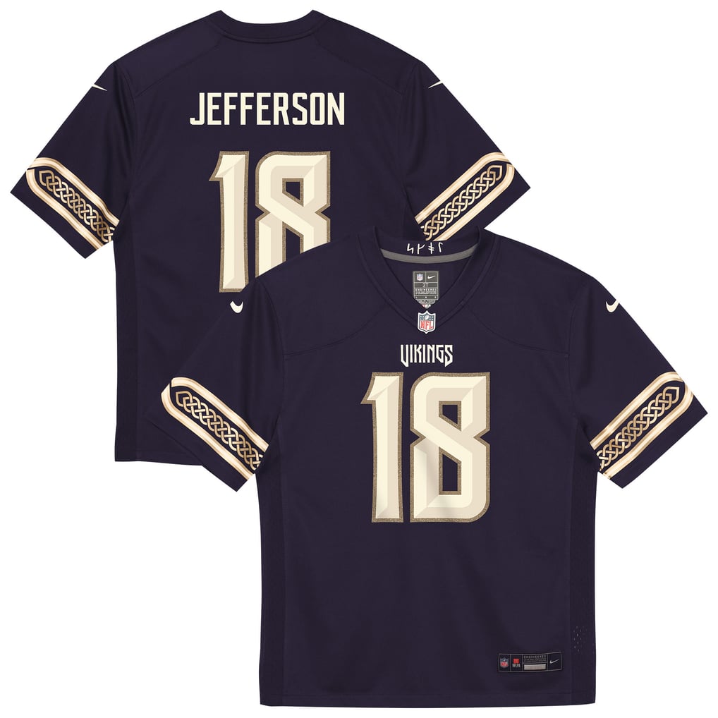 Preschool Minnesota Vikings Justin Jefferson Purple 2026 Rivalries Collection Game Jersey