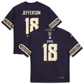 Preschool Minnesota Vikings Justin Jefferson Purple 2026 Rivalries Collection Game Jersey
