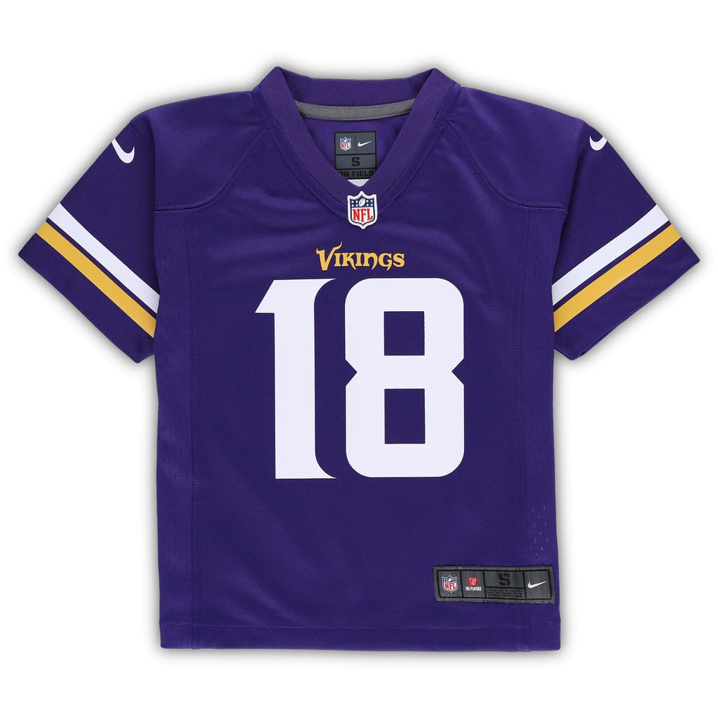 Preschool Minnesota Vikings Justin Jefferson Purple Game Jersey