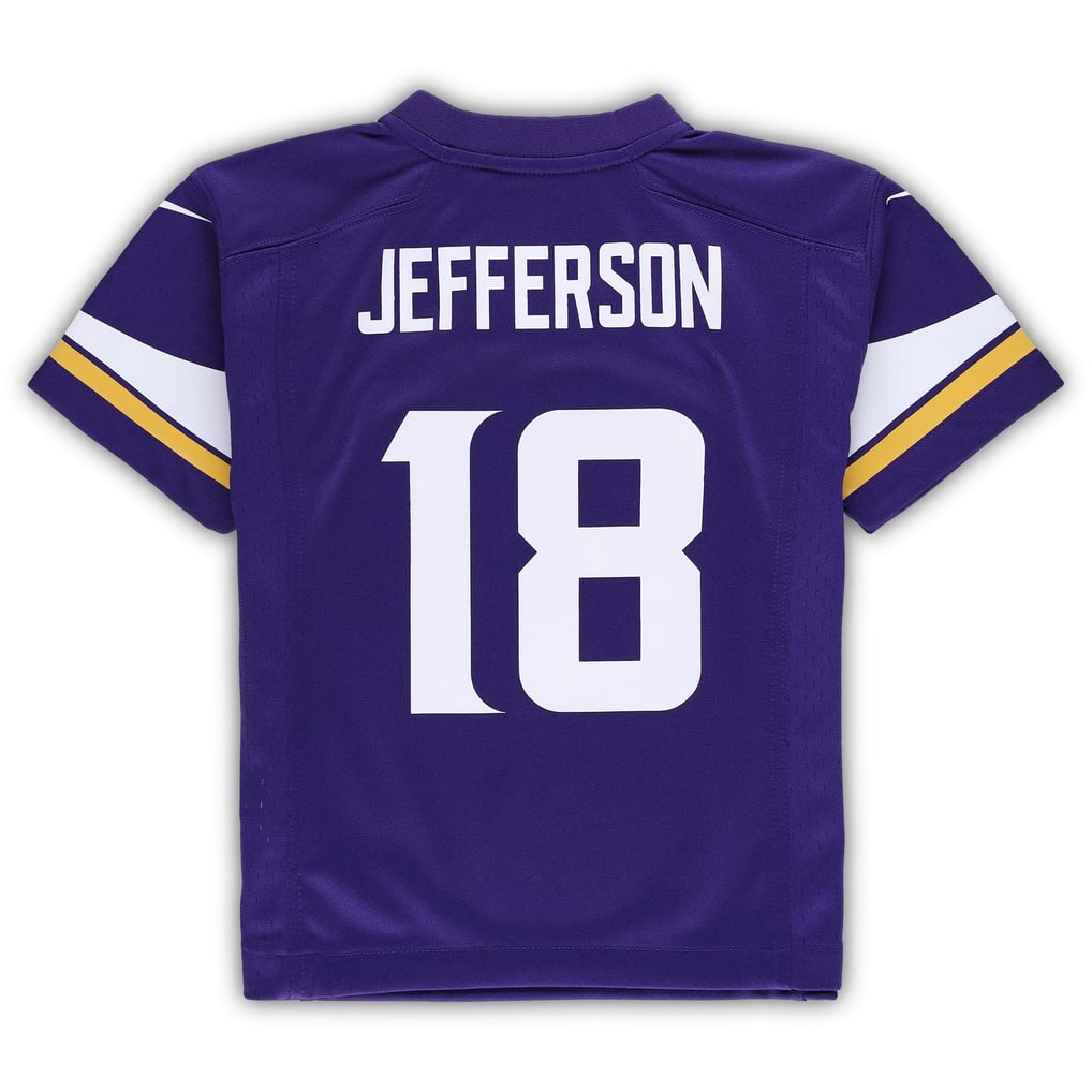 Preschool Minnesota Vikings Justin Jefferson Purple Game Jersey