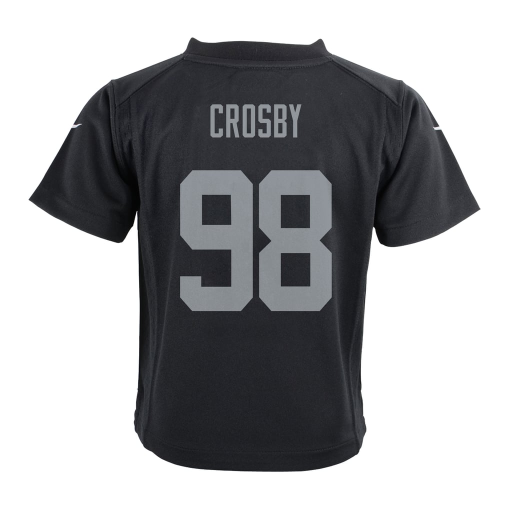 Preschool Las Vegas Raiders Maxx Crosby Black Team Game Jersey
