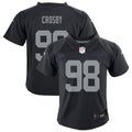 Preschool Las Vegas Raiders Maxx Crosby Black Team Game Jersey