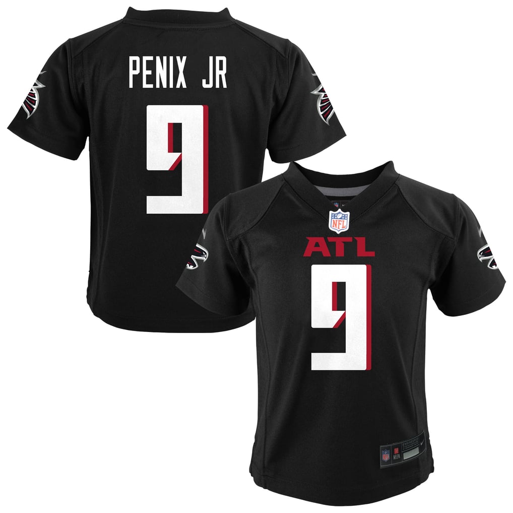 Preschool Atlanta Falcons Michael Penix Jr. Black Team Game Jersey