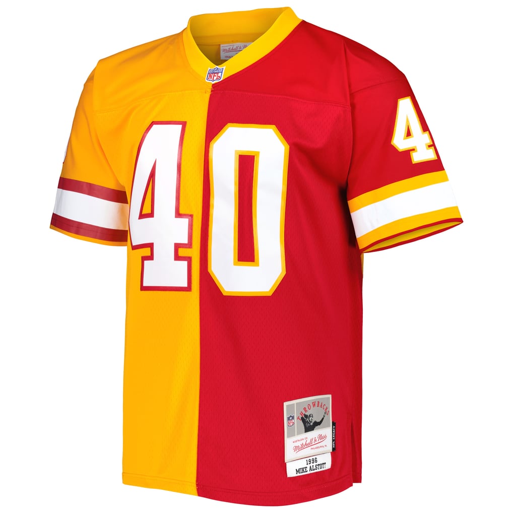Men's Tampa Bay Buccaneers Mike Alstott Orange/Red 1996 Split Legacy Replica Jersey