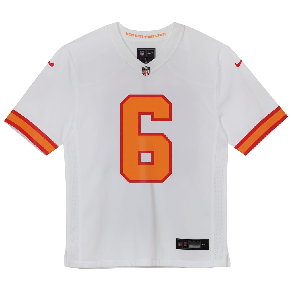 Toddler '76 Tampa Bay Buccaneers Baker Mayfield White Game Jersey