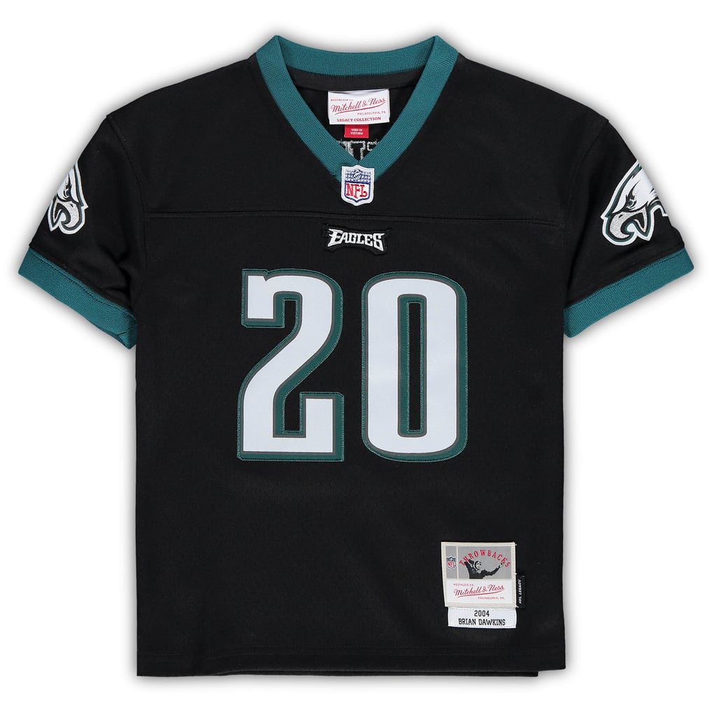 Toddler Brian Dawkins Black Philadelphia Eagles 2004 Retired Legacy Jersey