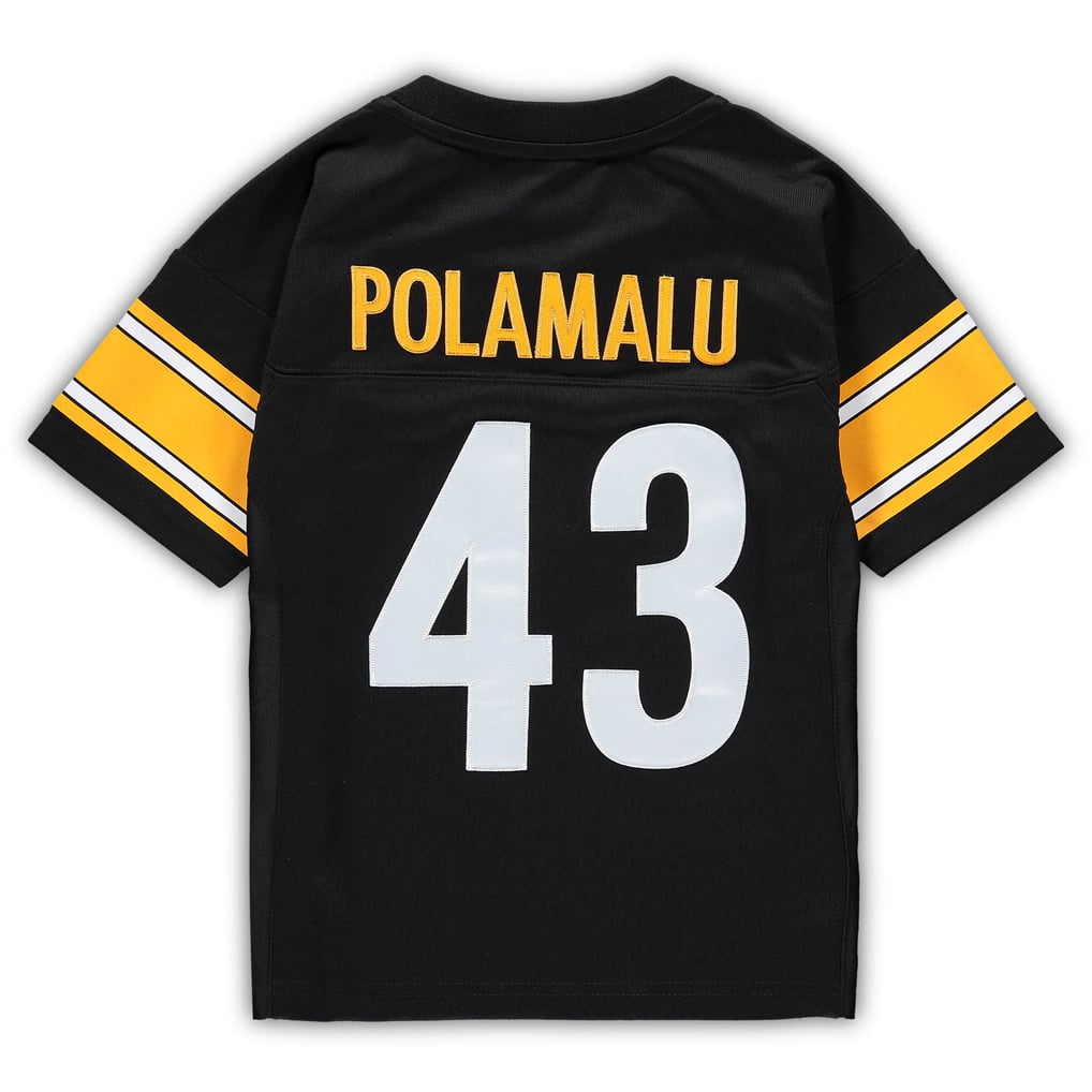 Toddler Troy Polamalu Black Pittsburgh Steelers 2005 Retired Legacy Jersey