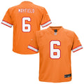 Toddler Tampa Bay Buccaneers Baker Mayfield Orange Alternate Game Jersey
