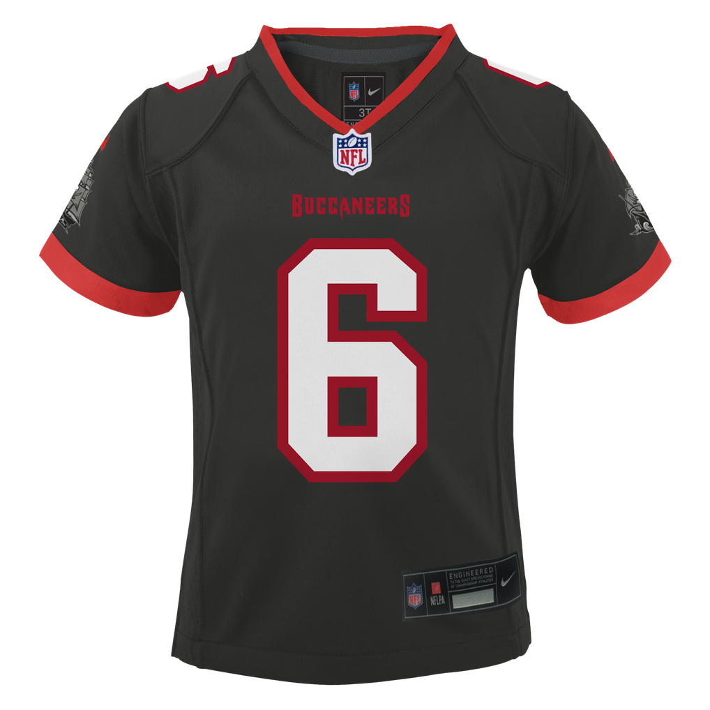 Toddler Tampa Bay Buccaneers Baker Mayfield Pewter Alternate Game Jersey
