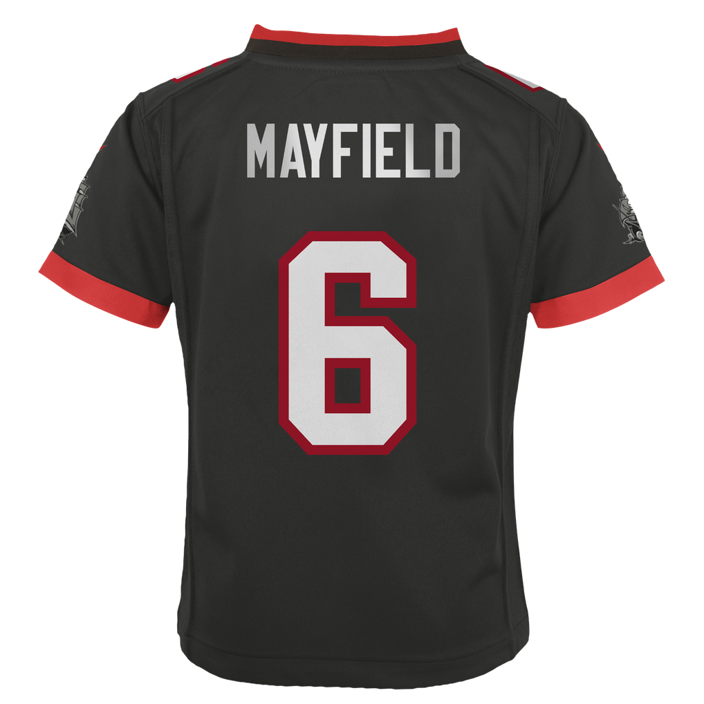 Toddler Tampa Bay Buccaneers Baker Mayfield Pewter Alternate Game Jersey