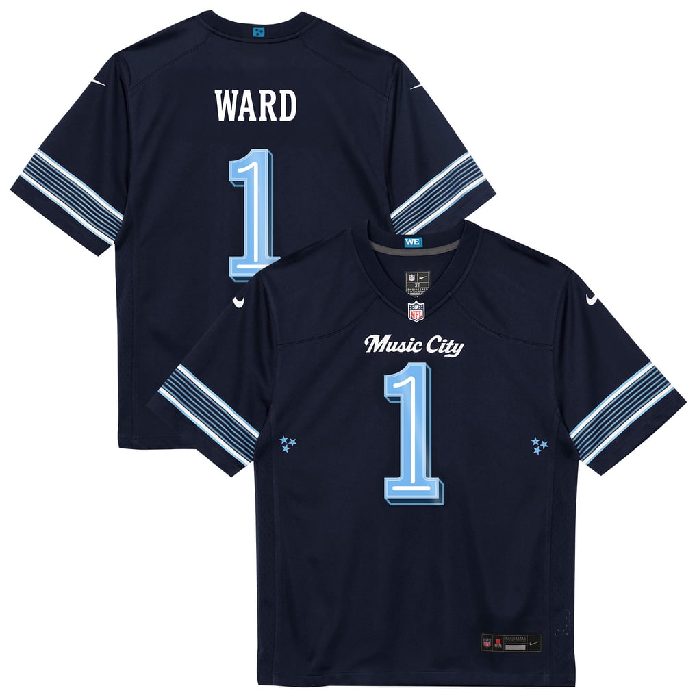 Toddler Tennessee Titans Cameron Ward Navy 2026 Rivalries Collection Game Jersey