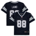 Toddler Dallas Cowboys CeeDee Lamb Navy Player Game Jersey