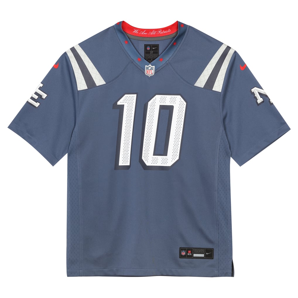 Toddler New England Patriots Drake Maye Blue Rivalries Collection Game Jersey