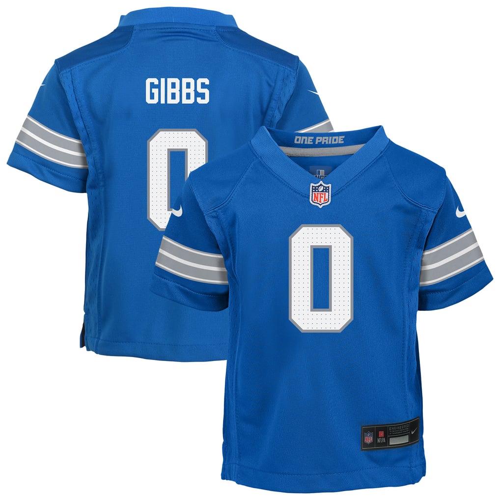 Toddler Detroit Lions Jahmyr Gibbs Blue Game Jersey
