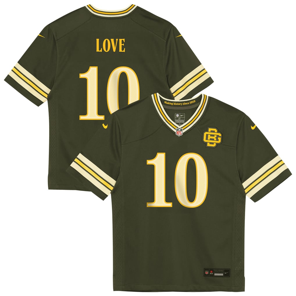 Toddler Green Bay Packers Jordan Love Green 2026 Rivalries Collection Game Jersey