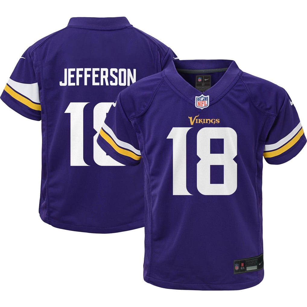 Toddler Minnesota Vikings Justin Jefferson Purple Game Jersey