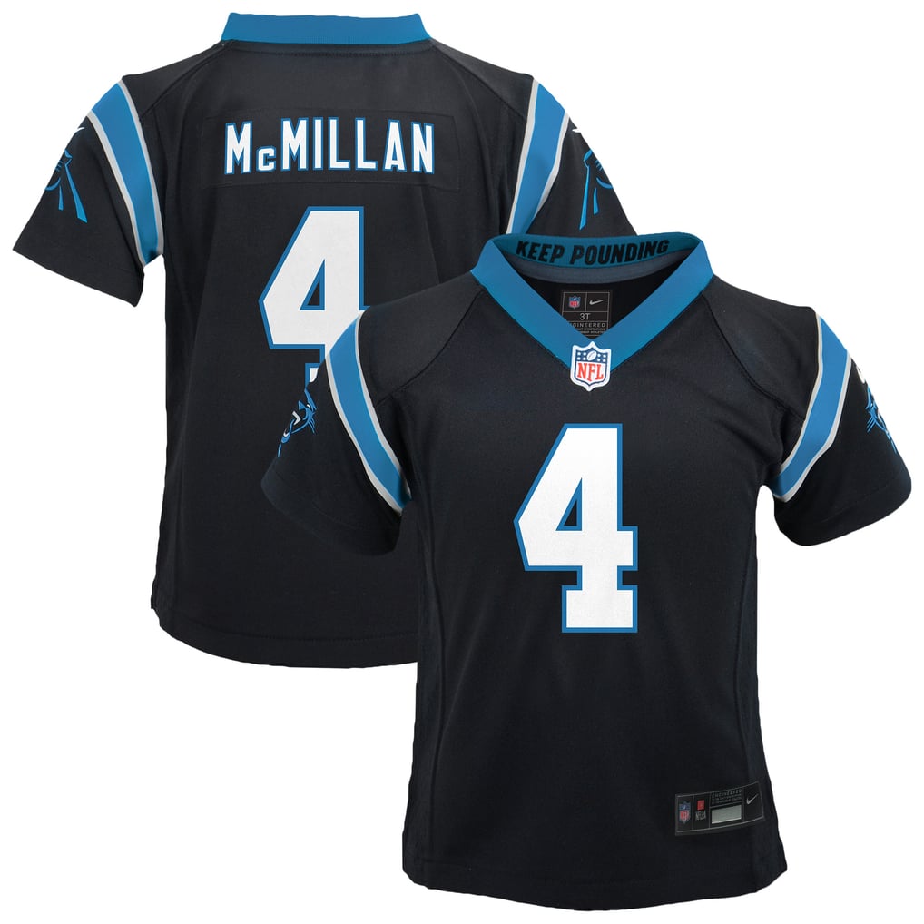 Toddler Carolina Panthers Tetairoa McMillan Black Game Jersey