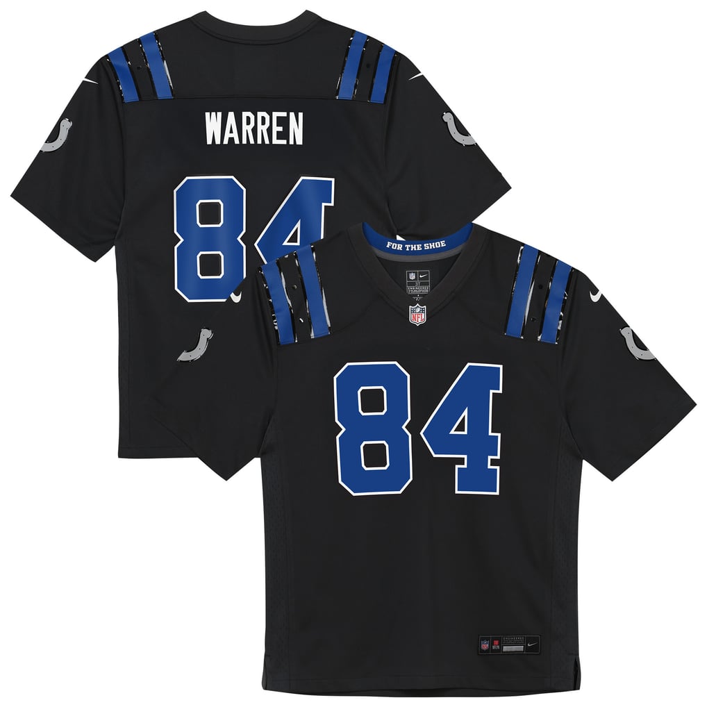 Toddler Indianapolis Colts Tyler Warren Anthracite 2026 Rivalries Collection Game Jersey