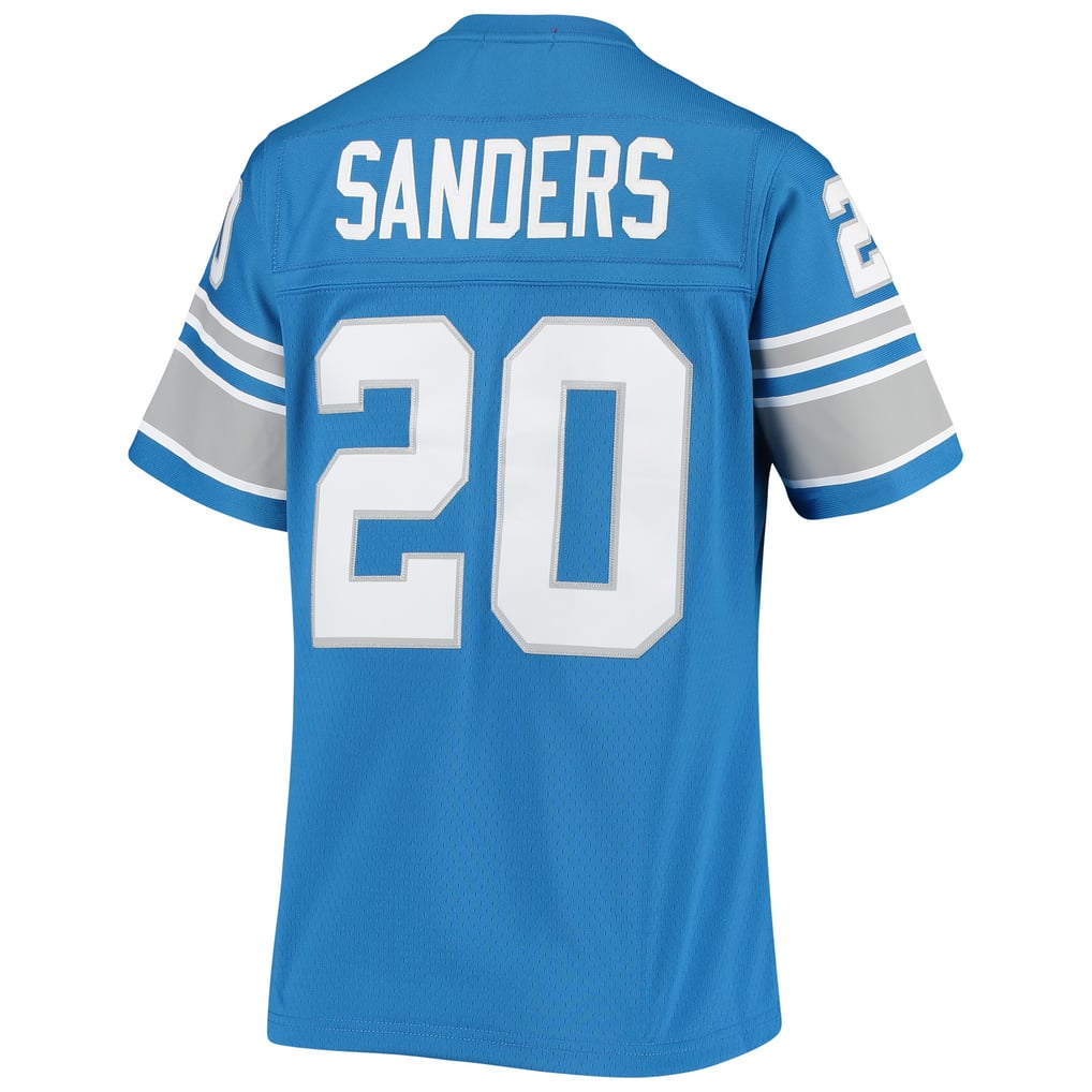 Women's Detroit Lions Barry Sanders Blue 1996 Legacy Replica Jersey