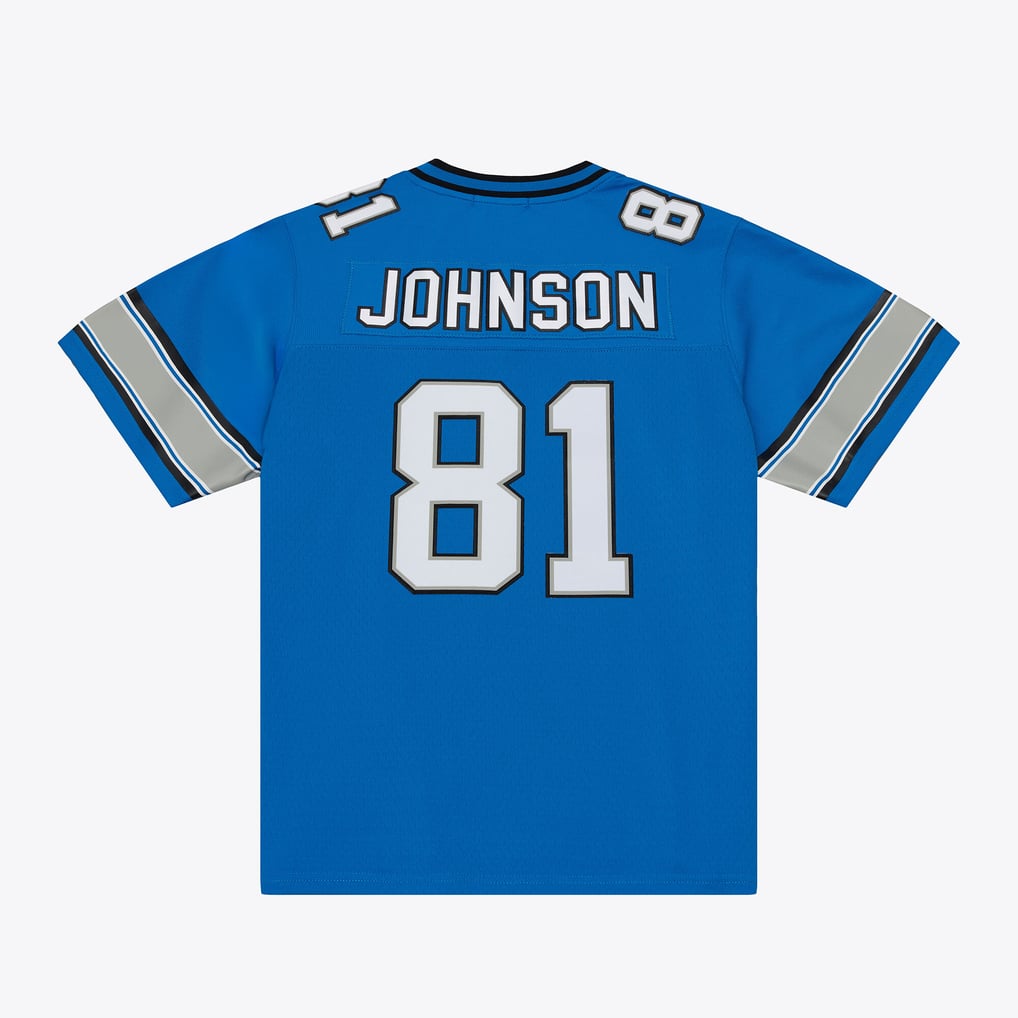 Women's Detroit Lions Calvin Johnson Blue 2007 Legacy Replica Jersey
