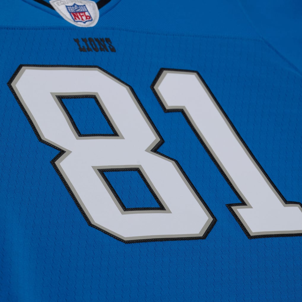 Women's Detroit Lions Calvin Johnson Blue 2007 Legacy Replica Jersey
