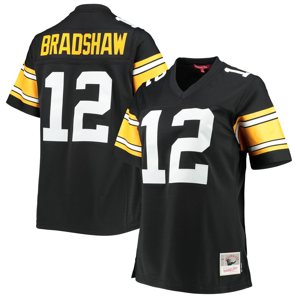 Women's Pittsburgh Steelers Terry Bradshaw Black Legacy Replica Player Jersey
