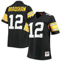 Women's Pittsburgh Steelers Terry Bradshaw Black Legacy Replica Player Jersey