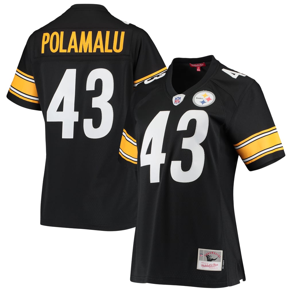 Women's Pittsburgh Steelers Troy Polamalu Black Legacy Replica Team Jersey