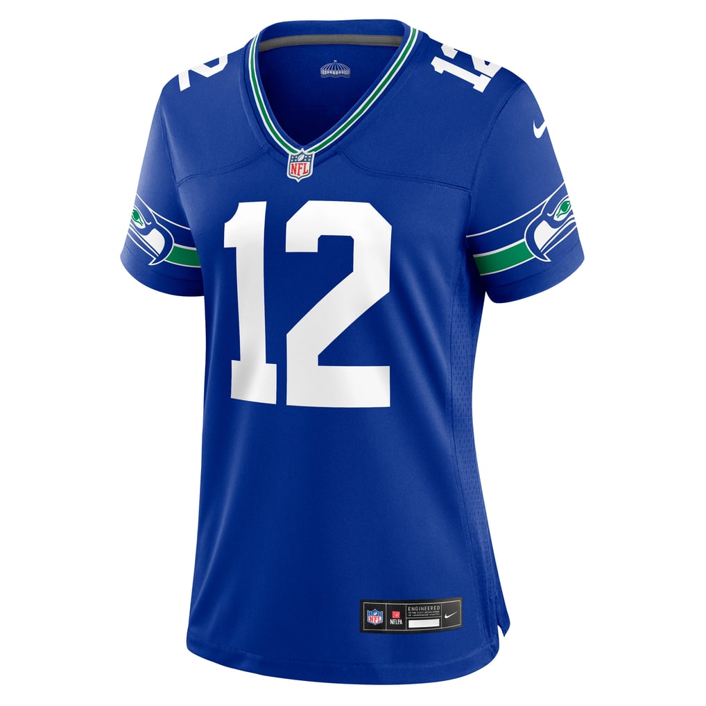 Women's Seattle Seahawks 12s Royal Player Jersey