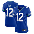 Women's Seattle Seahawks 12s Royal Player Jersey
