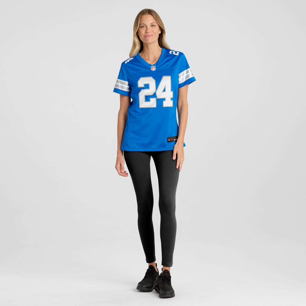 Women's Detroit Lions Aamaris Brown Blue Team Game Jersey