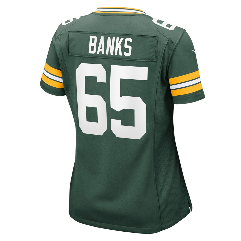 Women's Green Bay Packers Aaron Banks Green Team Game Jersey