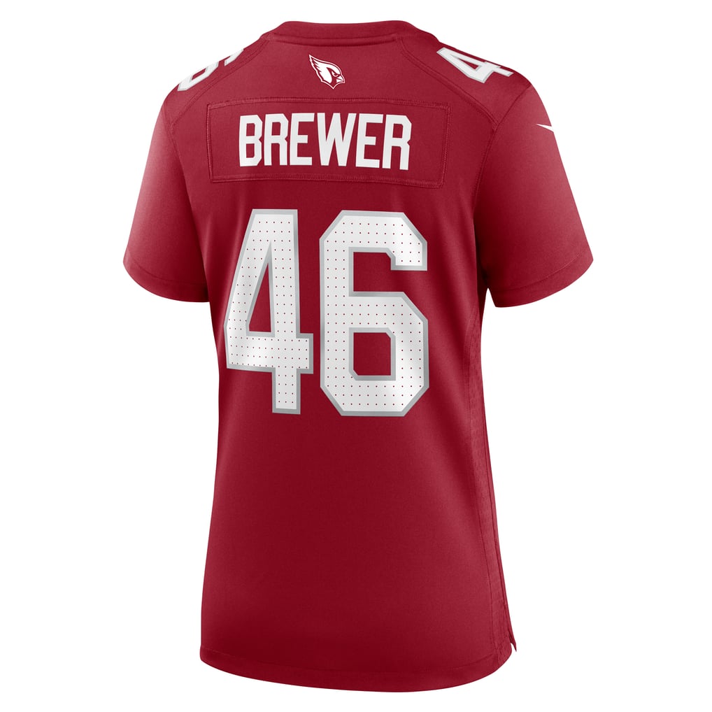 Women's Arizona Cardinals Aaron Brewer Cardinal Game Jersey