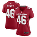 Women's Arizona Cardinals Aaron Brewer Cardinal Game Jersey