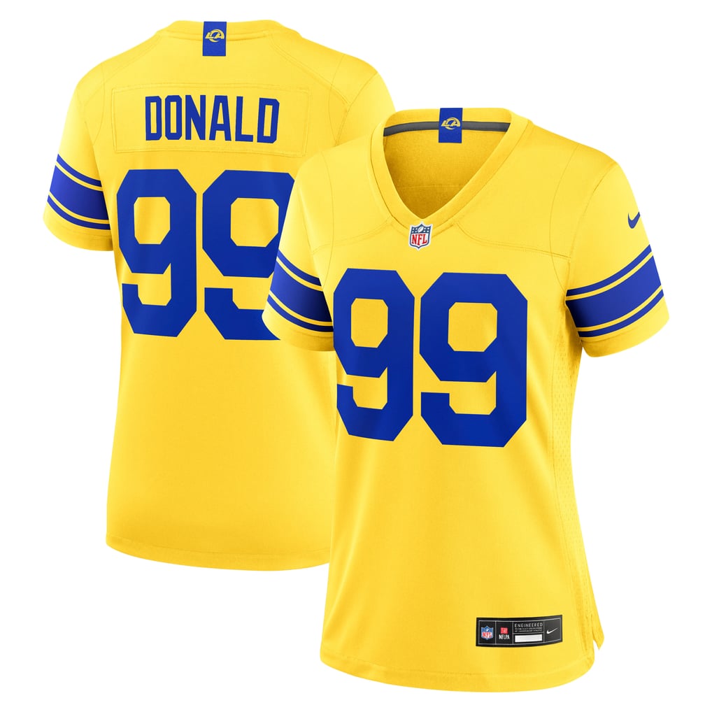 Women's Los Angeles Rams Aaron Donald Gold Alternate Game Jersey