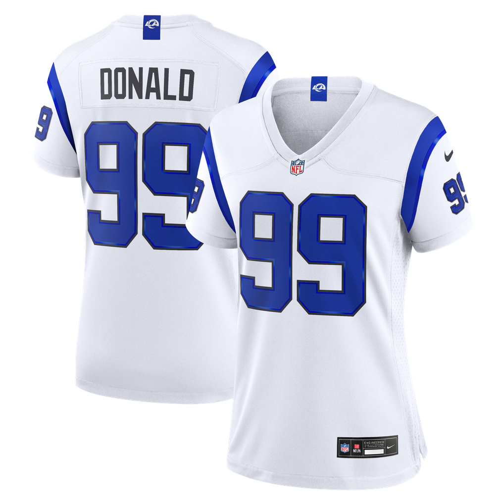 Women's Los Angeles Rams Aaron Donald White Alternate Game Jersey