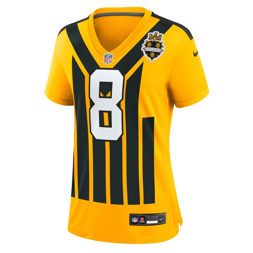 Women's Pittsburgh Steelers Aaron Rodgers Gold Alternate 1933 Throwback Game Jersey