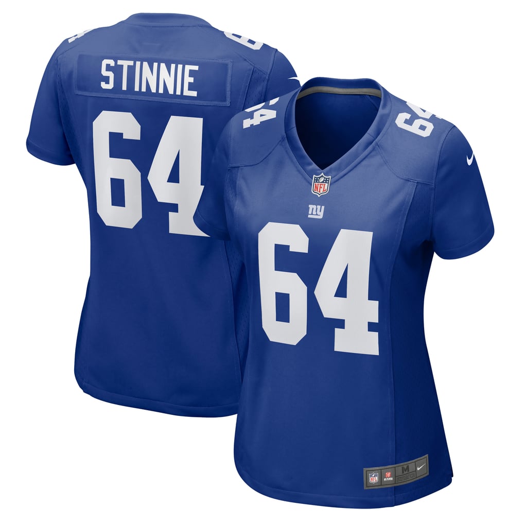Women's New York Giants Aaron Stinnie Royal Game Jersey