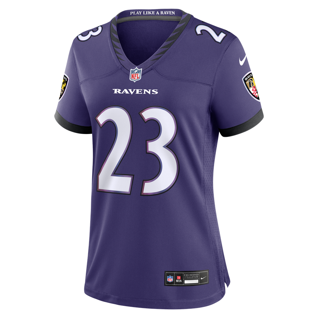 Women's Baltimore Ravens Adam Randall Purple Team Game Jersey