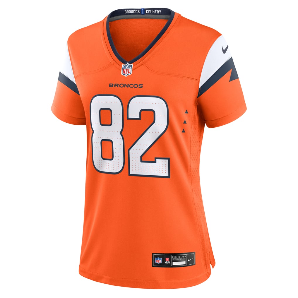 Women's Denver Broncos Adam Trautman Orange Team Game Jersey