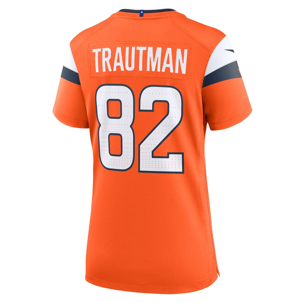Women's Denver Broncos Adam Trautman Orange Team Game Jersey