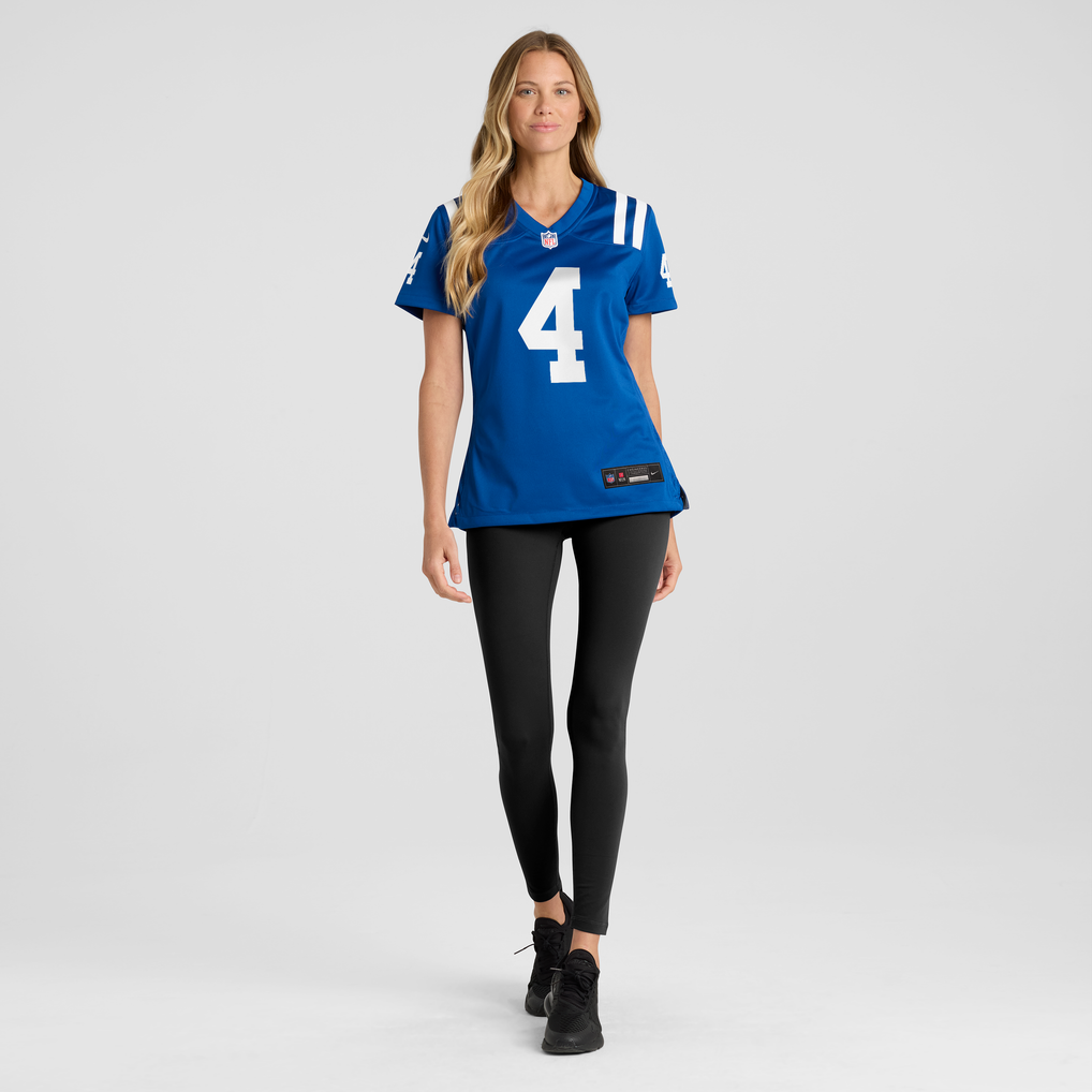 Women's Indianapolis Colts Adam Vinatieri Royal Team Retired Game Jersey