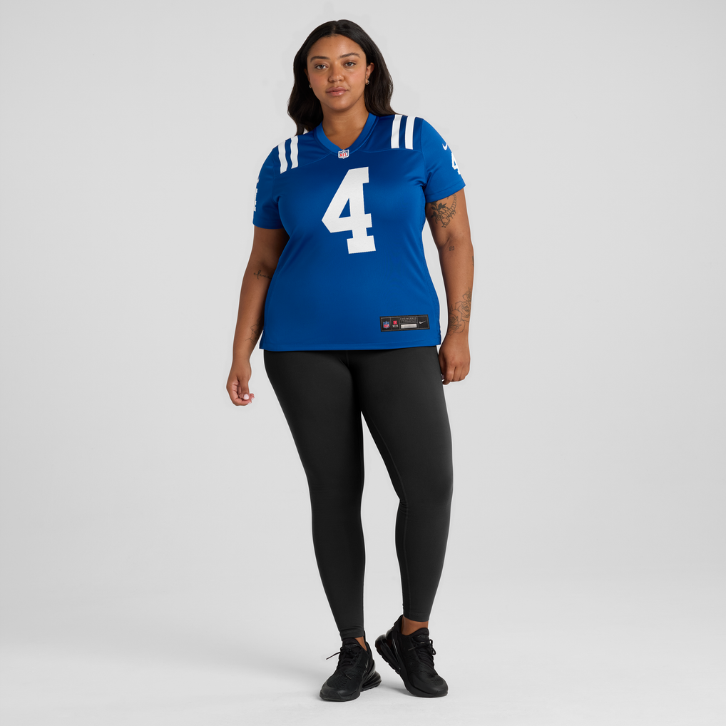 Women's Indianapolis Colts Adam Vinatieri Royal Team Retired Game Jersey