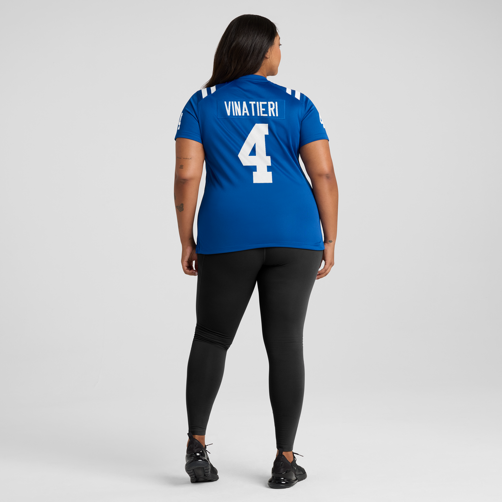 Women's Indianapolis Colts Adam Vinatieri Royal Team Retired Game Jersey