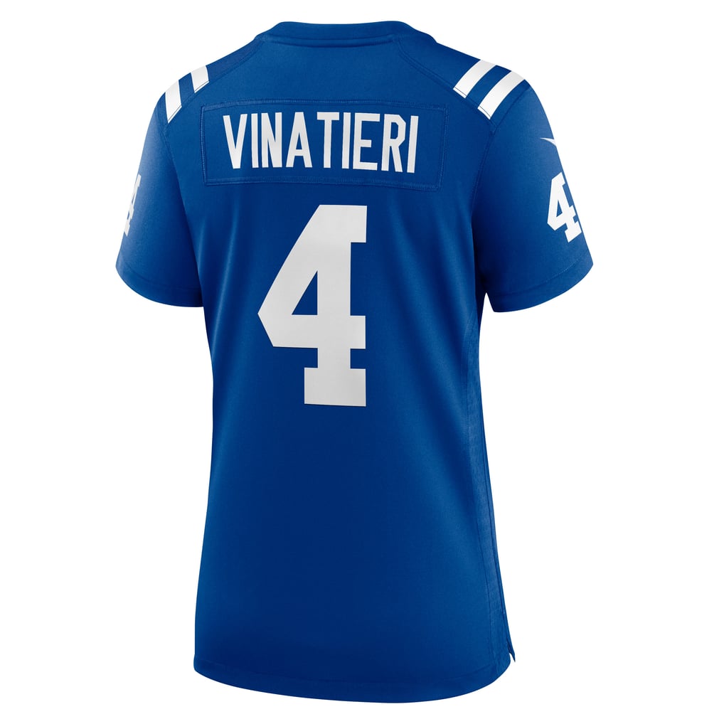 Women's Indianapolis Colts Adam Vinatieri Royal Team Retired Game Jersey