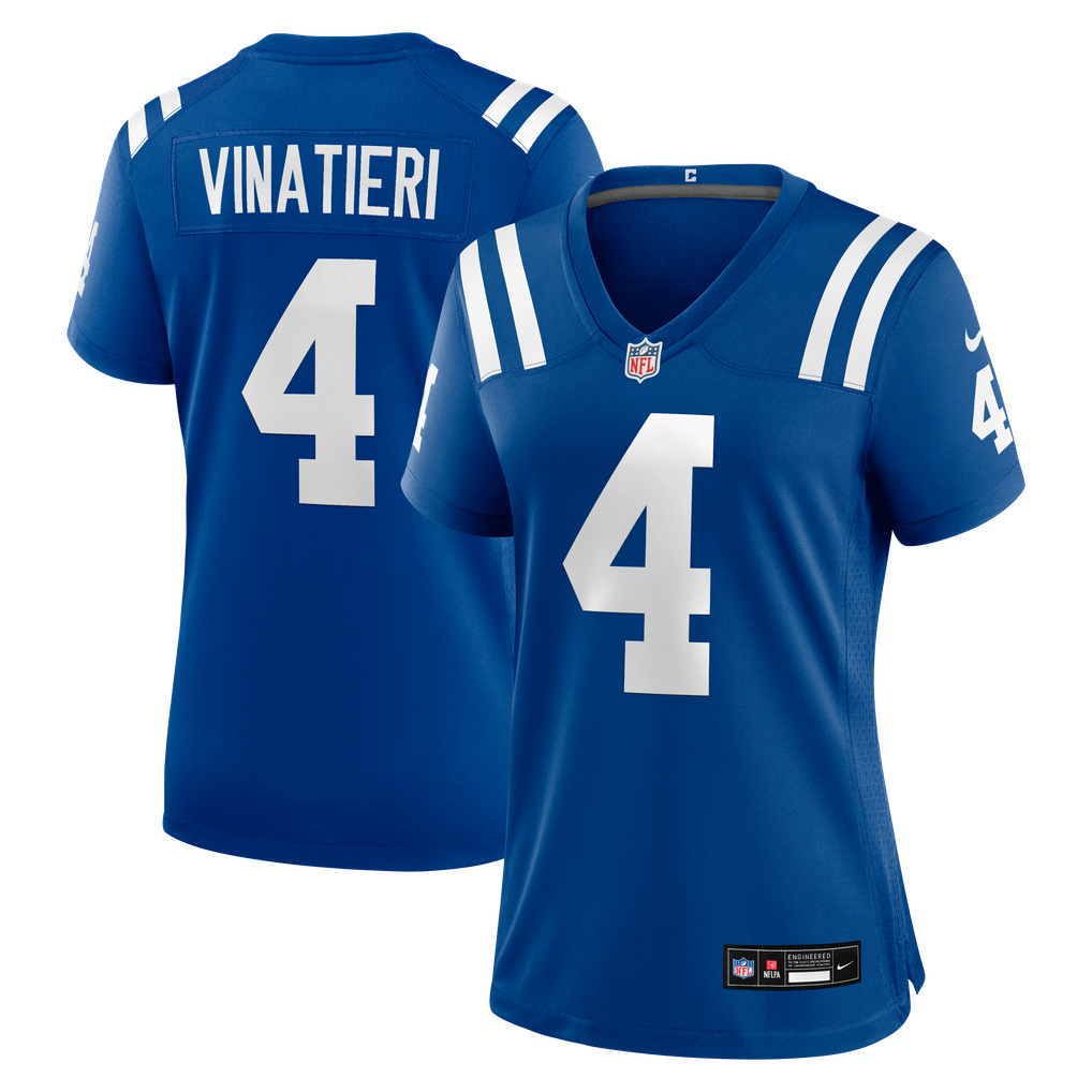 Women's Indianapolis Colts Adam Vinatieri Royal Team Retired Game Jersey
