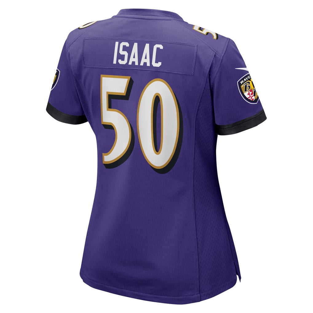 Women's Baltimore Ravens Adisa Isaac Purple Game Jersey