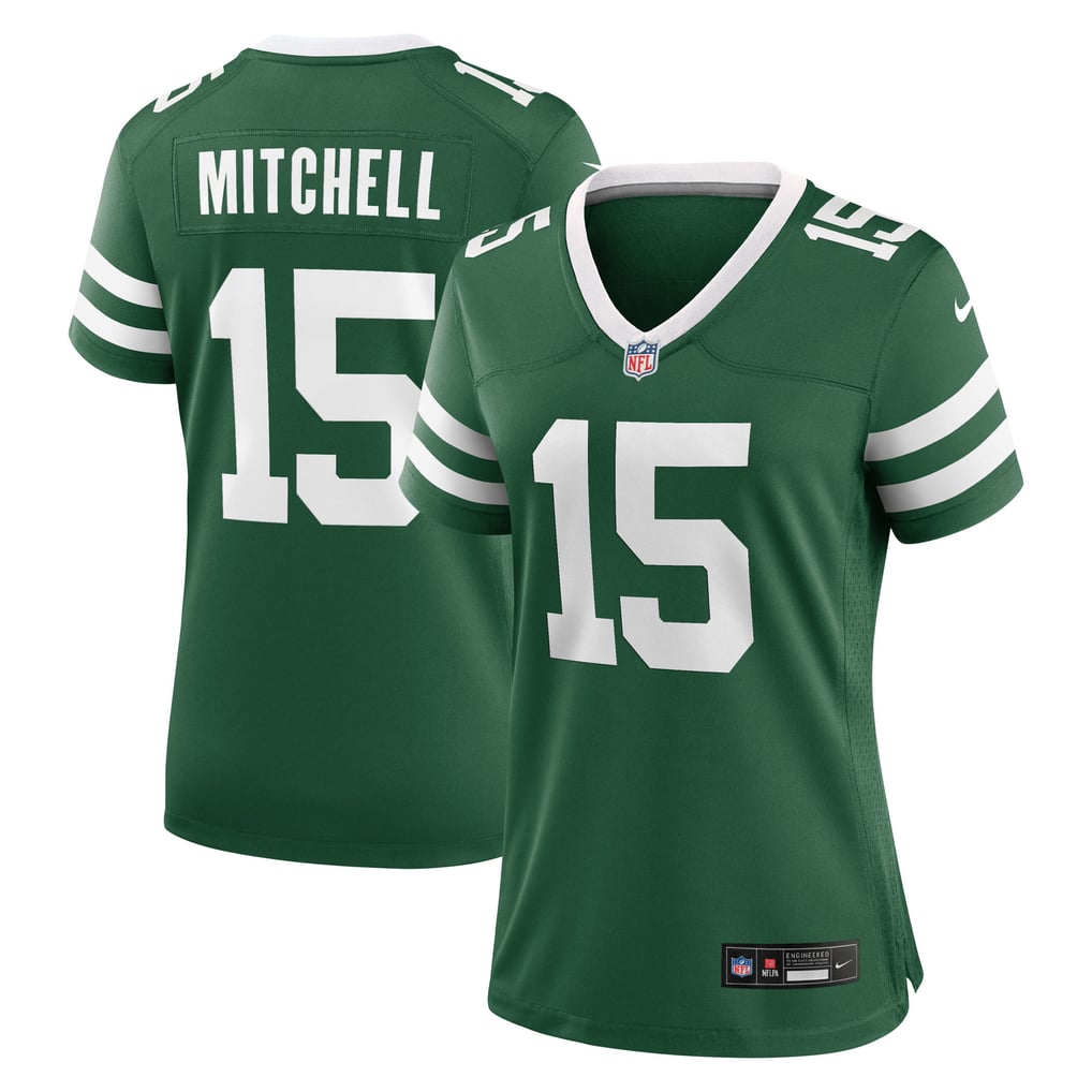Women's New York Jets Adonai Mitchell Legacy Green Team Game Jersey
