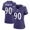 Women's Baltimore Ravens Aeneas Peebles Purple Team Game Jersey